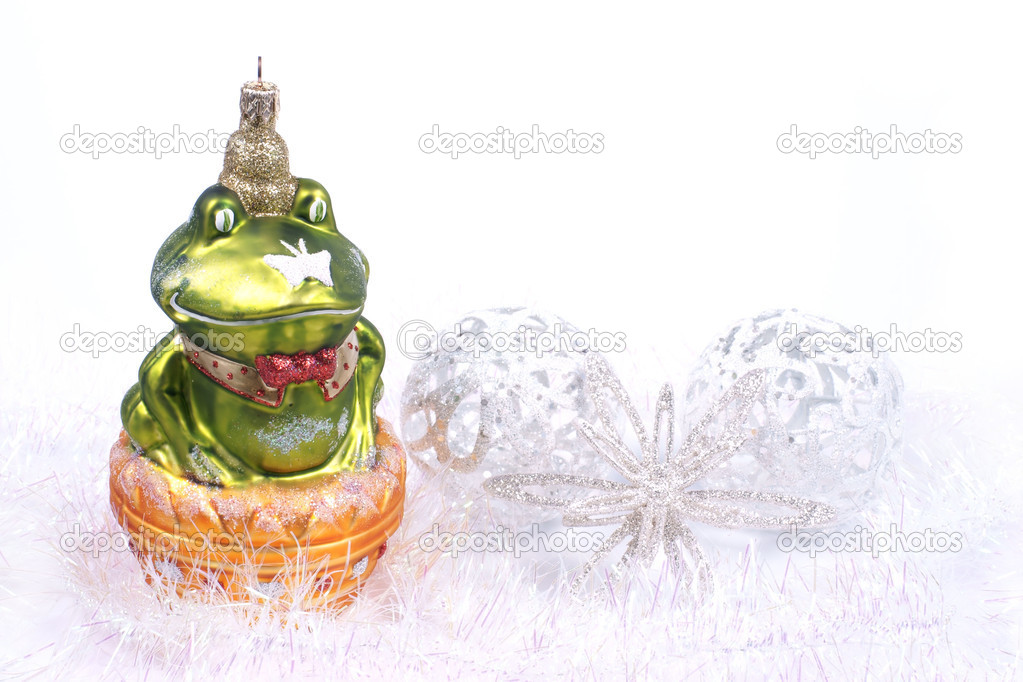 Ornaments Christmas, frog glass bauble