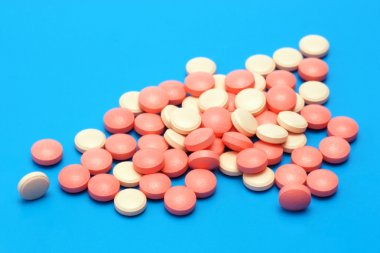 hap, kapsül üzerinde mavi arka plan, eczane, ilaç