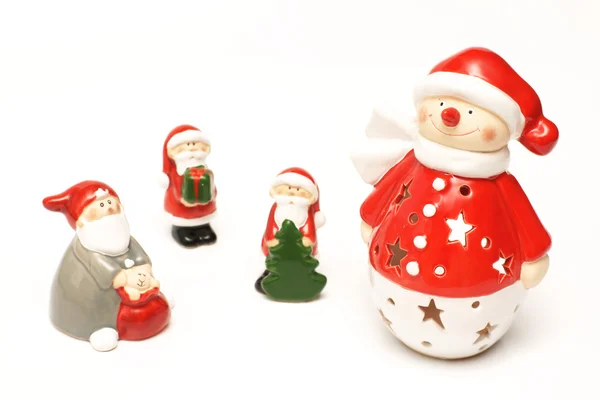 Christmas ornaments, Santa Claus — Stock Photo, Image