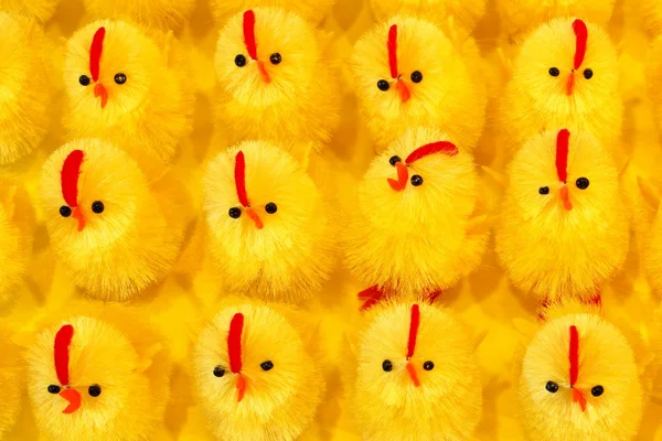 Easter chicks, als achtergrond — Stockfoto