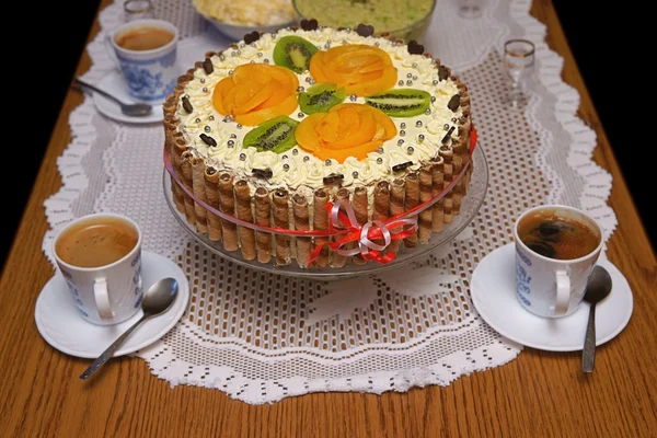 Cake and coffee — Stock Photo, Image