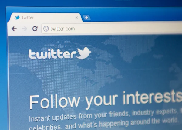 twitter.com homepage. Google chrome tarayıcısında.