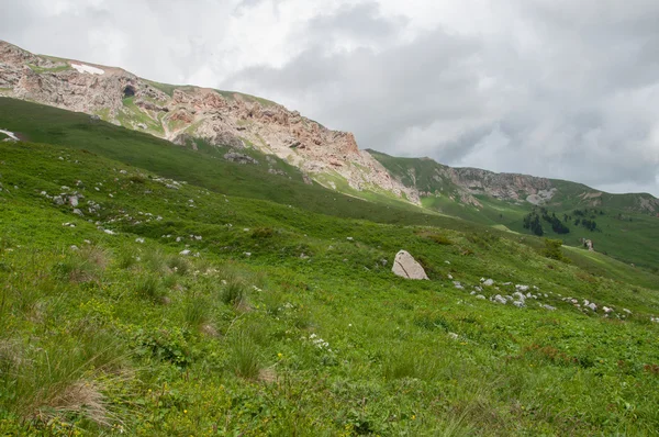 Les magnifiques paysages de montagne de la réserve naturelle du Caucase — Photo