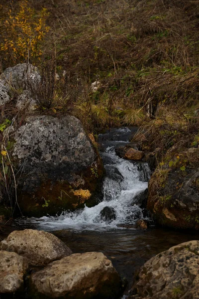 Höstlandskap Bergen Adygea Stockfoto