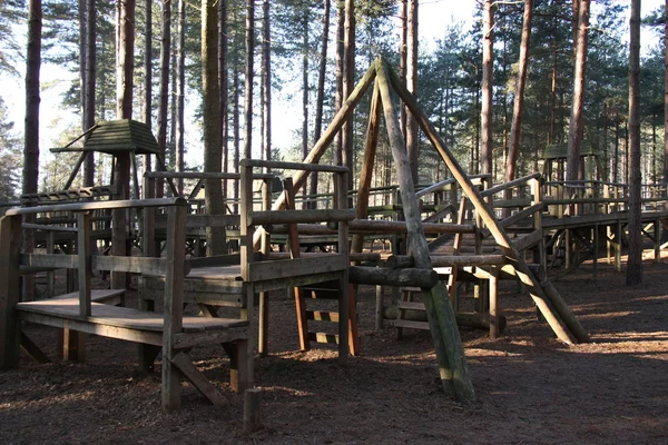 Wooden Playground. — Stock Photo, Image