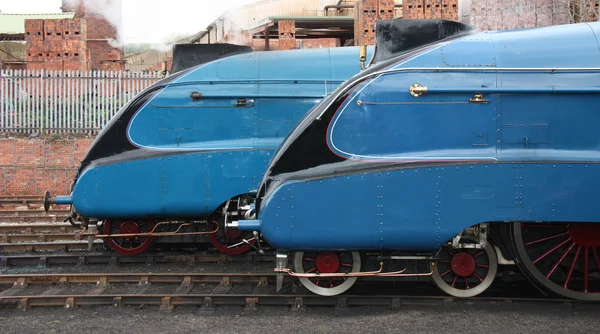 Motores de tren de vapor . — Foto de Stock