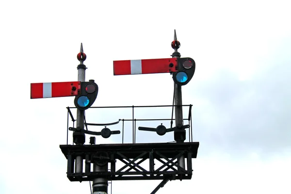 Railway Train Signals. — Stock Photo, Image
