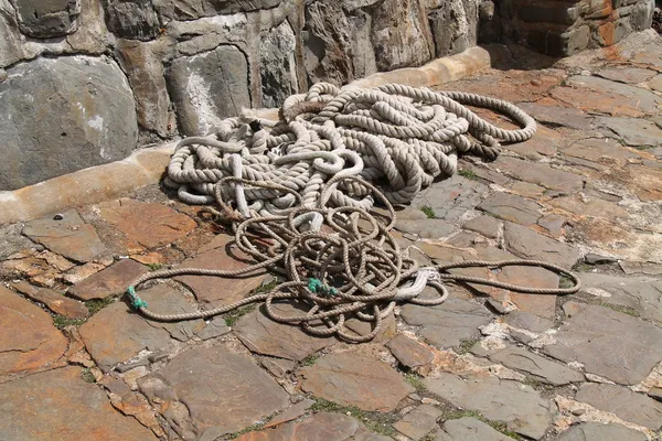 Ship's Mooring Rope. — Stock Photo, Image