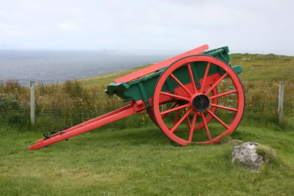 Chariot à cheval en bois . — Photo