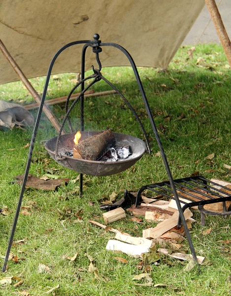 Wood Log Fire. — Stock Photo, Image