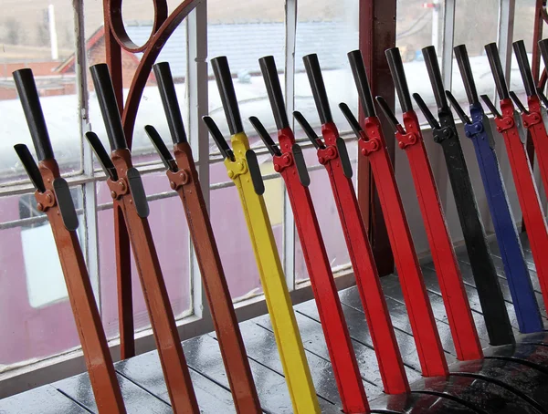 Railway Signal Box. — Stock Photo, Image