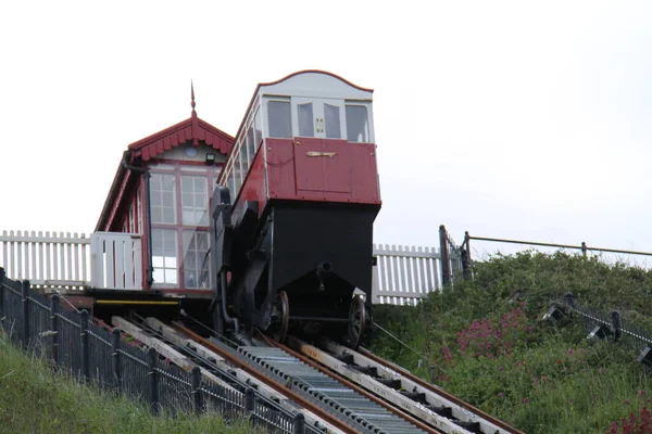 Carriage Top Steep Seaside Cliff Railway — Fotografia de Stock