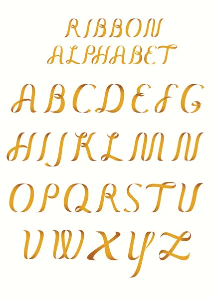 Alphabet ruban — Image vectorielle