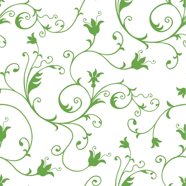 Patrón floral sin costuras — Vector de stock