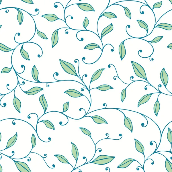 Patrón floral sin costuras — Vector de stock