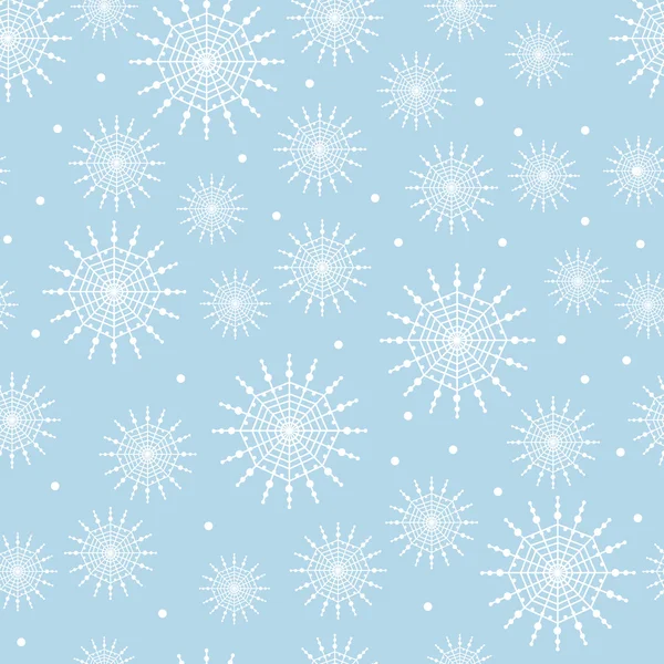 Seamless Snowflake Background — Stock Vector