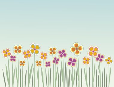Floral summer background