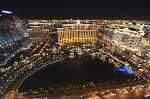 Skyline van Las vegas bij nacht — Stockfoto