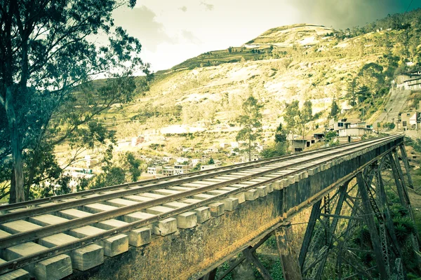 Old Railway Bridge cor processada — Fotografia de Stock