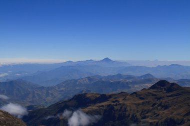 Andes mountains, Ecuador, aerial view clipart