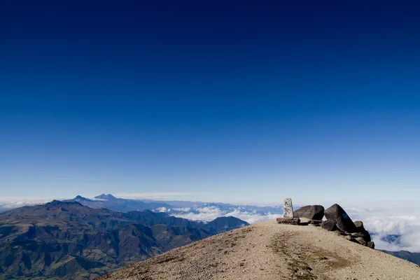 Andes Dağları, Ekvator, havadan görünümü — Stok fotoğraf