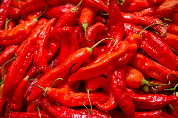 Czerwona papryka chili, widok zbliżenie — Zdjęcie stockowe