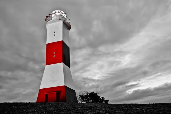 Stormy sky over lighthouse — Stock Photo, Image