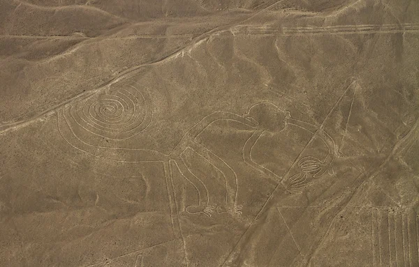 Planině Nazca, nadhled, peru — Stock fotografie