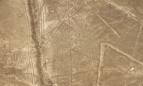 Linhas de Nazca, Vista Aérea, Peru — Fotografia de Stock