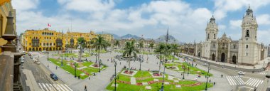Plaza de armas in Lima, Peru clipart