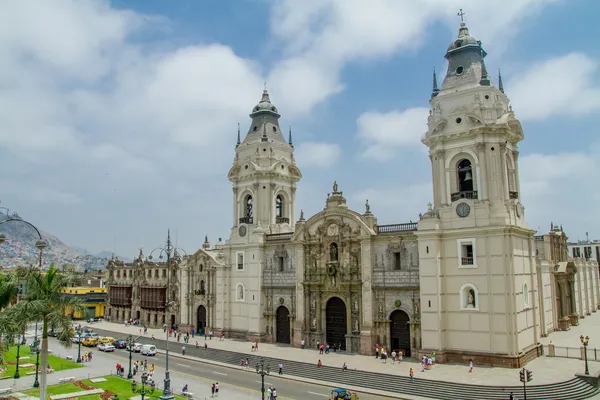 Katedra w Limie w peru — Zdjęcie stockowe