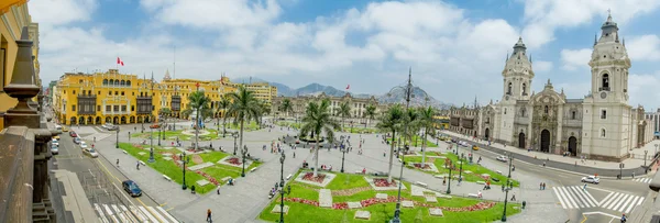 Plaza de Armas in Lima, Peru — Stockfoto