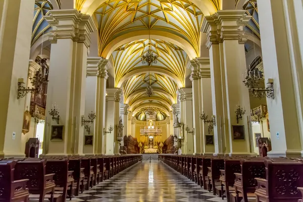 Lima, Peru-székesegyház — Stock Fotó