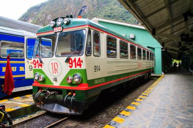 Machu picchu, peru için tren