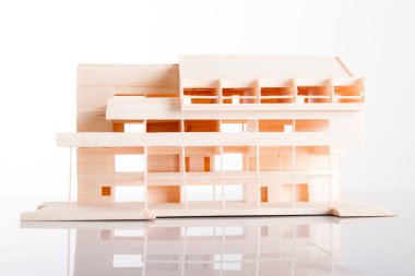 mimari model kurma gösteren yapı