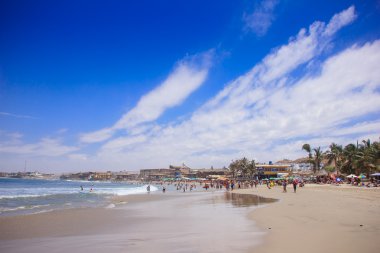mancora sörfçü beach Peru.