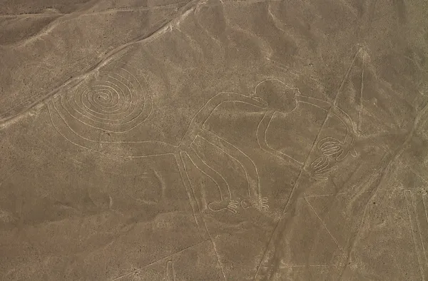 Planině Nazca, nadhled, peru — Stock fotografie