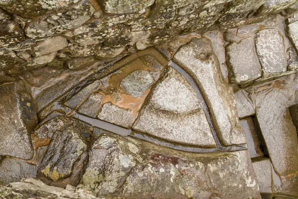 在古代的马丘比丘，秘鲁浇水系统 — 图库照片