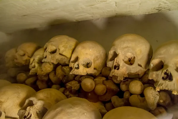 Real human skulls in Lima, Peru — Stock Photo, Image