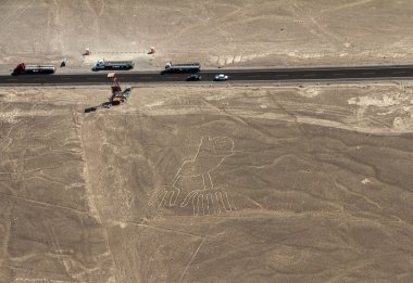 Nazca çizgileri, havadan görünümü, peru