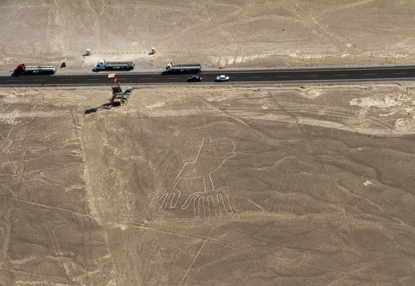 Nazca-vonalak, légi nézetet, Peru — Stock Fotó