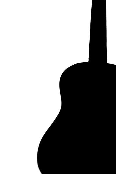 Photographie d'une silhouette de guitare — Photo