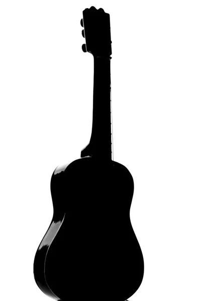 Photographie d'une silhouette de guitare — Photo