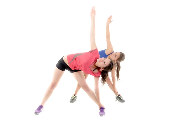 Gruppe von Sportlerinnen beim Stretching. — Stockfoto