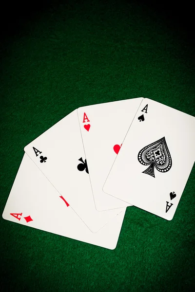 Games card aces — Stock Photo, Image