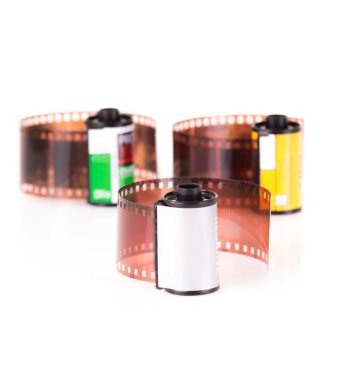 35 mm negatif film izole rolleri