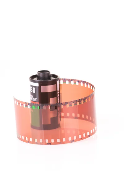 Velha tira de filme negativo de 35 mm — Fotografia de Stock