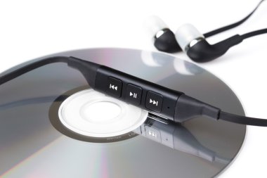 Modern kulaklık ve cd