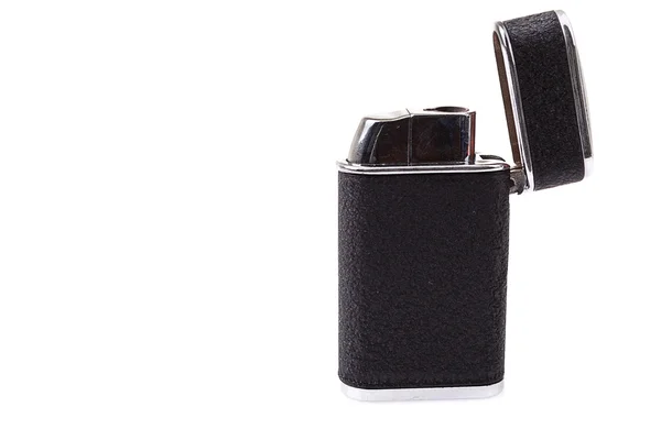 Metal lighter on white background, Black color — Stock Photo, Image