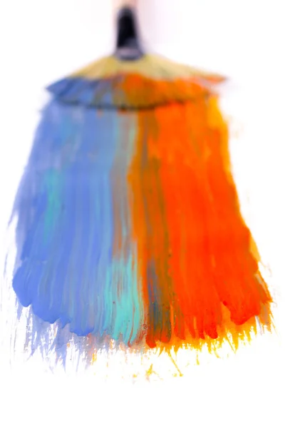 Painting brush multicolor — Stock Photo, Image